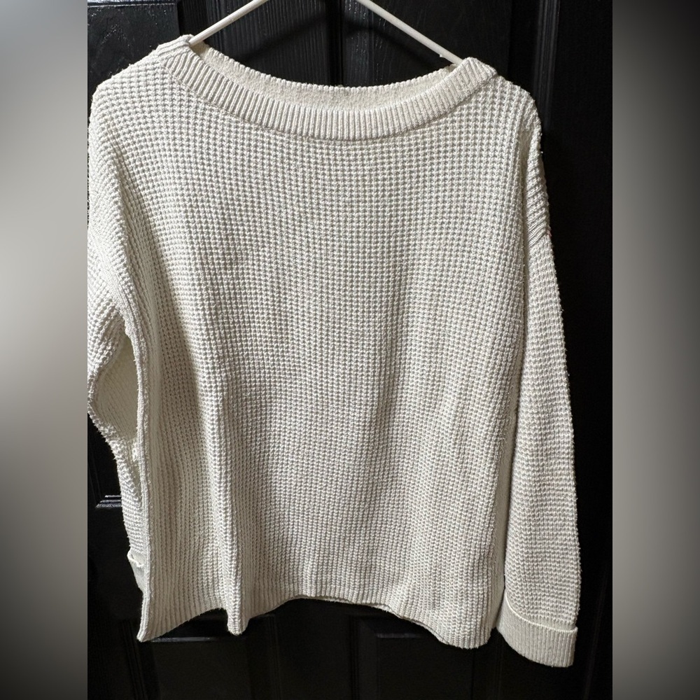 Talbots Classic Cream Knit Sweater
